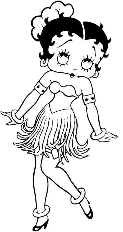 Página para colorir: Betty Boop (desenhos animados) #25988 - Páginas para Colorir Imprimíveis Gratuitamente