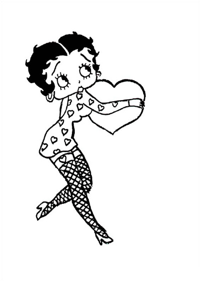 Página para colorir: Betty Boop (desenhos animados) #25995 - Páginas para Colorir Imprimíveis Gratuitamente