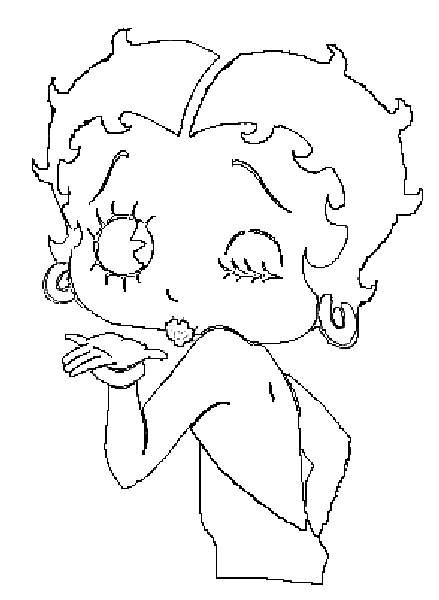 Página para colorir: Betty Boop (desenhos animados) #25999 - Páginas para Colorir Imprimíveis Gratuitamente