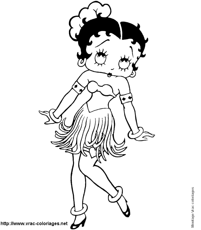 Página para colorir: Betty Boop (desenhos animados) #26006 - Páginas para Colorir Imprimíveis Gratuitamente