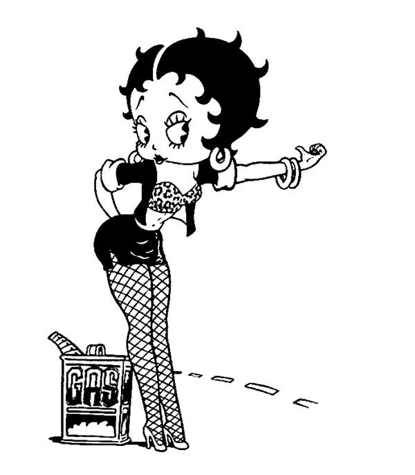 Página para colorir: Betty Boop (desenhos animados) #26012 - Páginas para Colorir Imprimíveis Gratuitamente