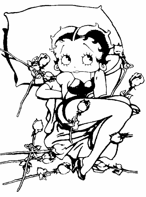 Página para colorir: Betty Boop (desenhos animados) #26020 - Páginas para Colorir Imprimíveis Gratuitamente