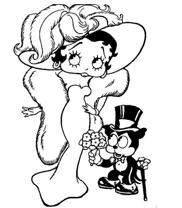 Página para colorir: Betty Boop (desenhos animados) #26026 - Páginas para Colorir Imprimíveis Gratuitamente