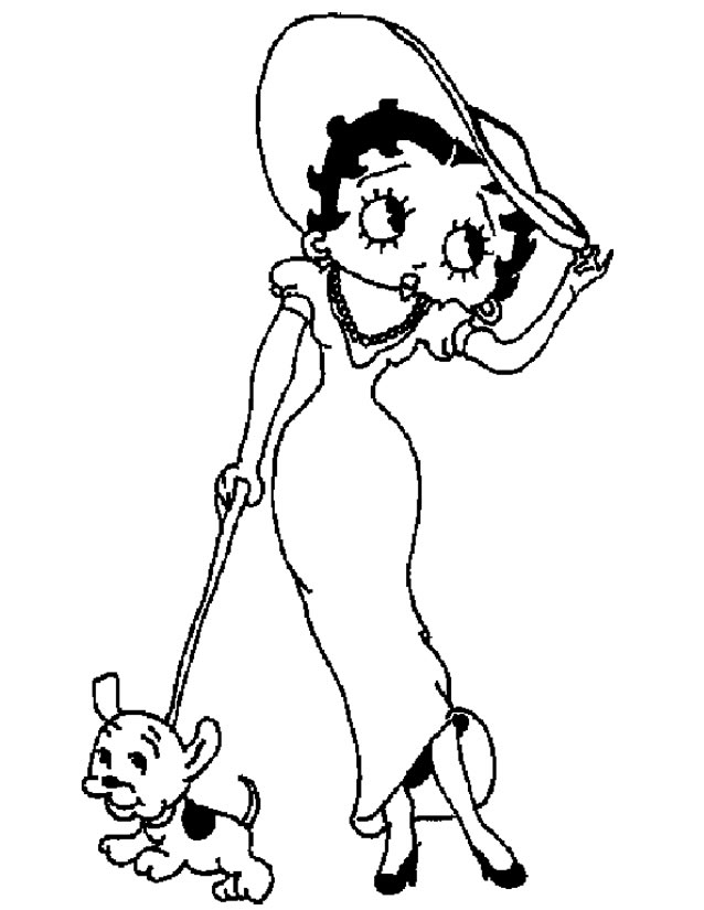 Página para colorir: Betty Boop (desenhos animados) #26029 - Páginas para Colorir Imprimíveis Gratuitamente