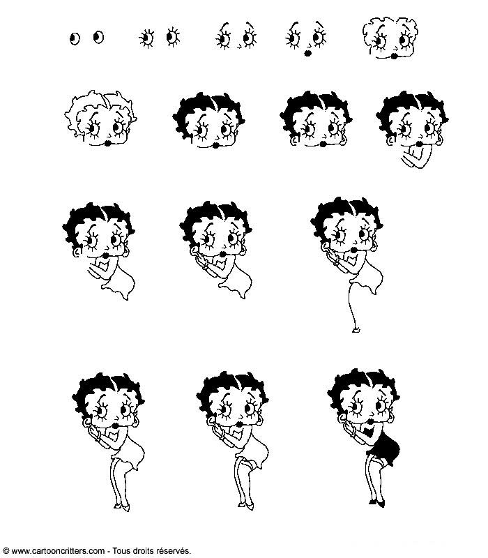 Página para colorir: Betty Boop (desenhos animados) #26032 - Páginas para Colorir Imprimíveis Gratuitamente