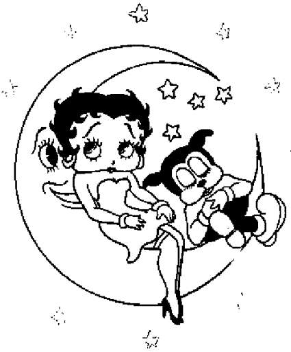 Página para colorir: Betty Boop (desenhos animados) #26059 - Páginas para Colorir Imprimíveis Gratuitamente