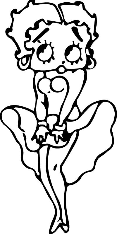 Página para colorir: Betty Boop (desenhos animados) #26075 - Páginas para Colorir Imprimíveis Gratuitamente