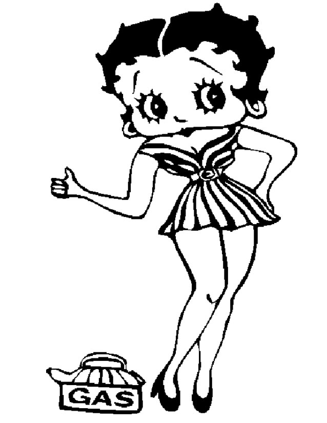 Página para colorir: Betty Boop (desenhos animados) #26078 - Páginas para Colorir Imprimíveis Gratuitamente