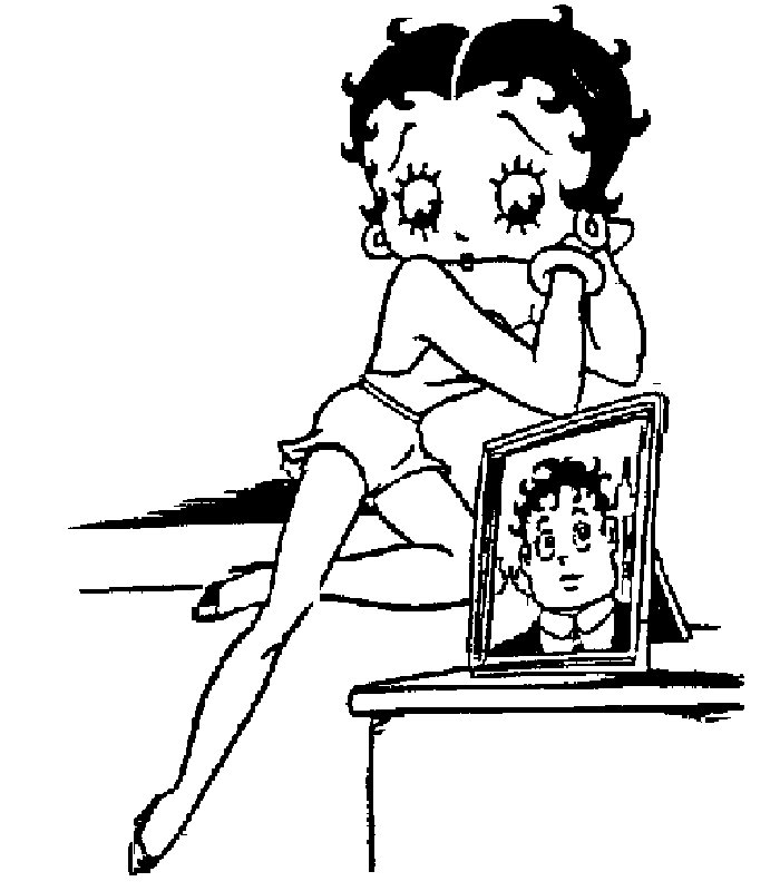 Página para colorir: Betty Boop (desenhos animados) #26082 - Páginas para Colorir Imprimíveis Gratuitamente