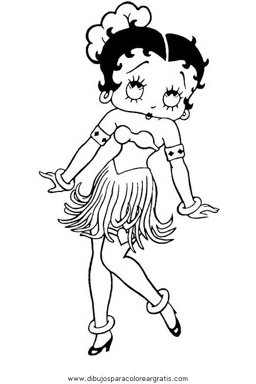 Página para colorir: Betty Boop (desenhos animados) #26083 - Páginas para Colorir Imprimíveis Gratuitamente