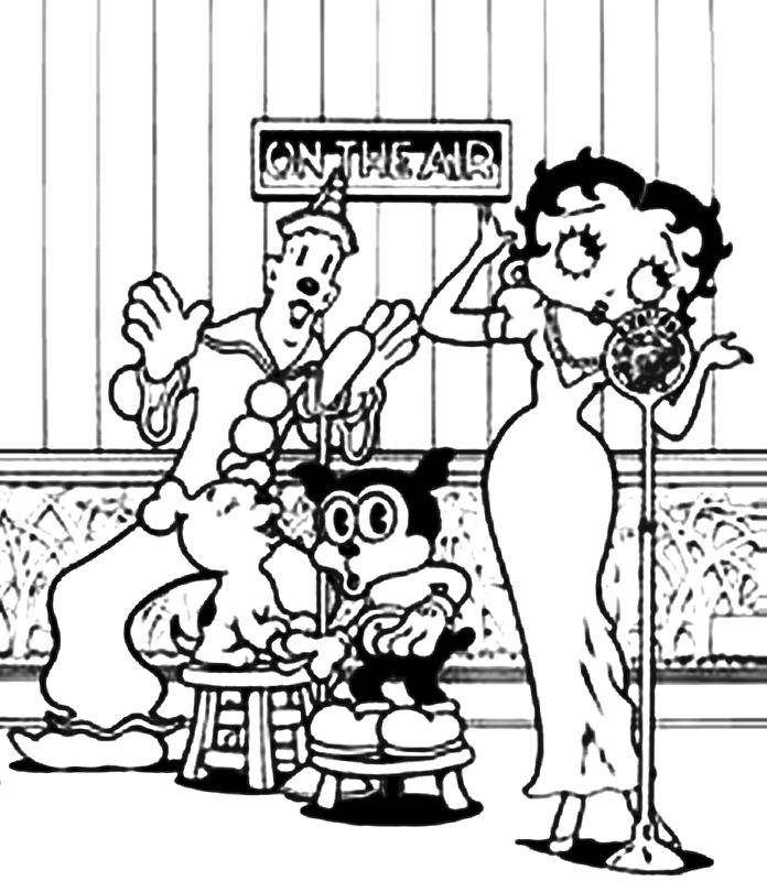 Página para colorir: Betty Boop (desenhos animados) #26088 - Páginas para Colorir Imprimíveis Gratuitamente