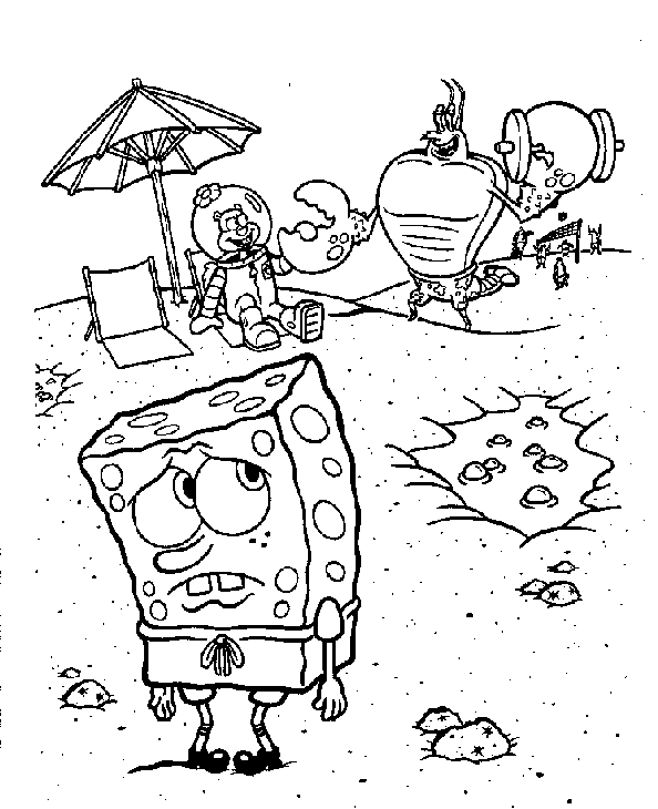 Página para colorir: bob esponja (desenhos animados) #33375 - Páginas para Colorir Imprimíveis Gratuitamente