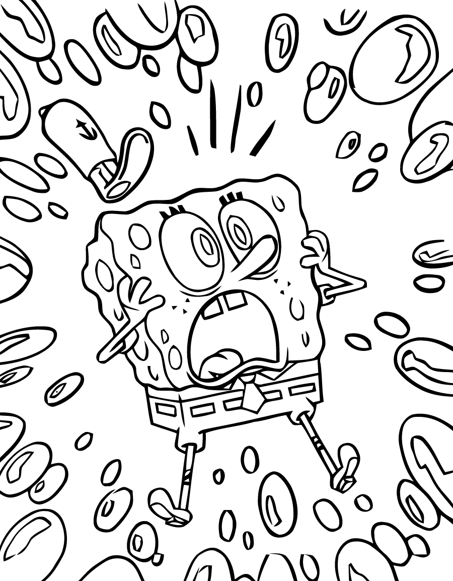 Página para colorir: bob esponja (desenhos animados) #33383 - Páginas para Colorir Imprimíveis Gratuitamente