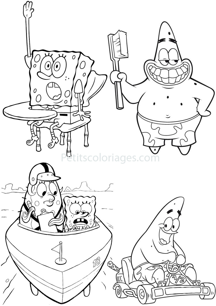 Página para colorir: bob esponja (desenhos animados) #33390 - Páginas para Colorir Imprimíveis Gratuitamente