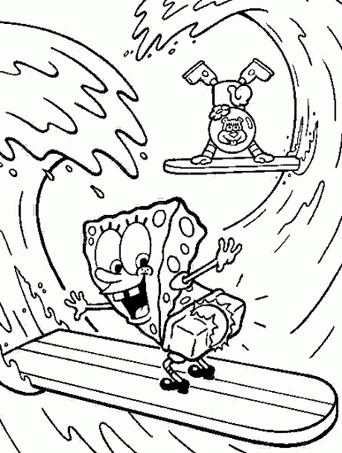 Página para colorir: bob esponja (desenhos animados) #33406 - Páginas para Colorir Imprimíveis Gratuitamente