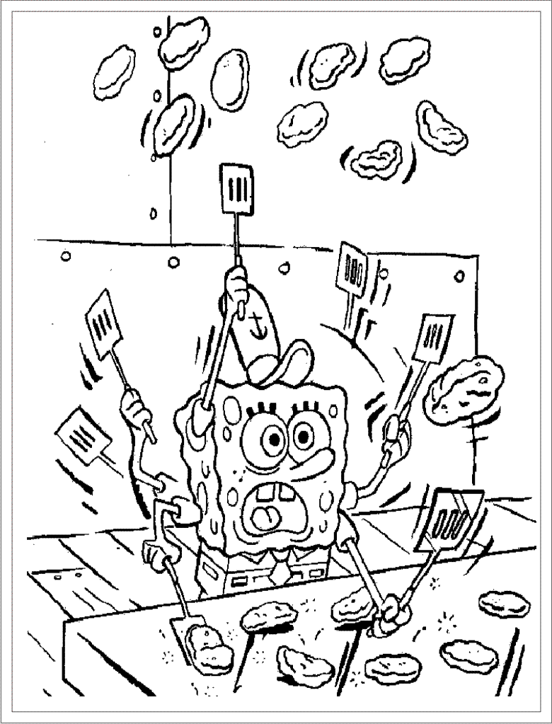 Página para colorir: bob esponja (desenhos animados) #33421 - Páginas para Colorir Imprimíveis Gratuitamente