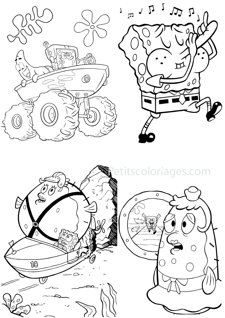 Página para colorir: bob esponja (desenhos animados) #33457 - Páginas para Colorir Imprimíveis Gratuitamente