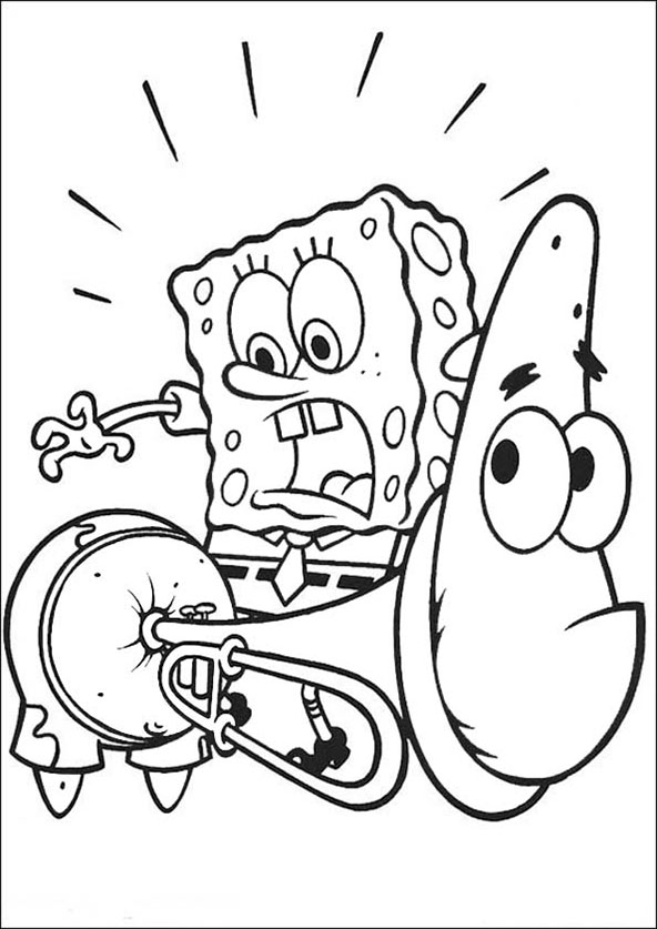 Página para colorir: bob esponja (desenhos animados) #33461 - Páginas para Colorir Imprimíveis Gratuitamente