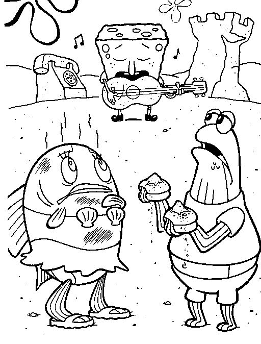 Página para colorir: bob esponja (desenhos animados) #33471 - Páginas para Colorir Imprimíveis Gratuitamente