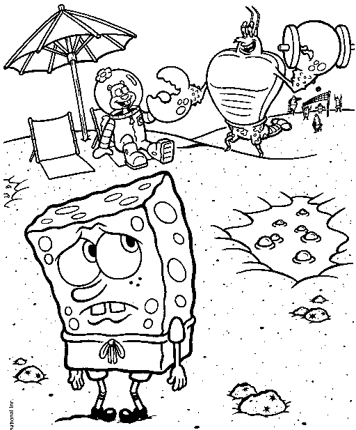 Página para colorir: bob esponja (desenhos animados) #33472 - Páginas para Colorir Imprimíveis Gratuitamente