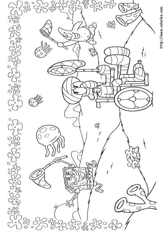 Página para colorir: bob esponja (desenhos animados) #33477 - Páginas para Colorir Imprimíveis Gratuitamente