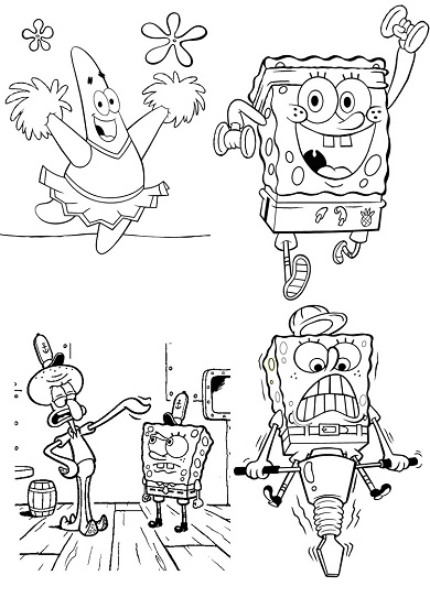 Página para colorir: bob esponja (desenhos animados) #33487 - Páginas para Colorir Imprimíveis Gratuitamente