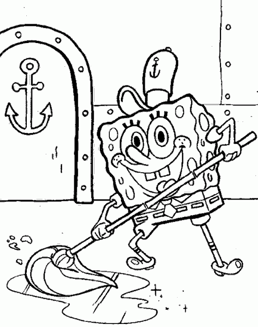 Página para colorir: bob esponja (desenhos animados) #33490 - Páginas para Colorir Imprimíveis Gratuitamente