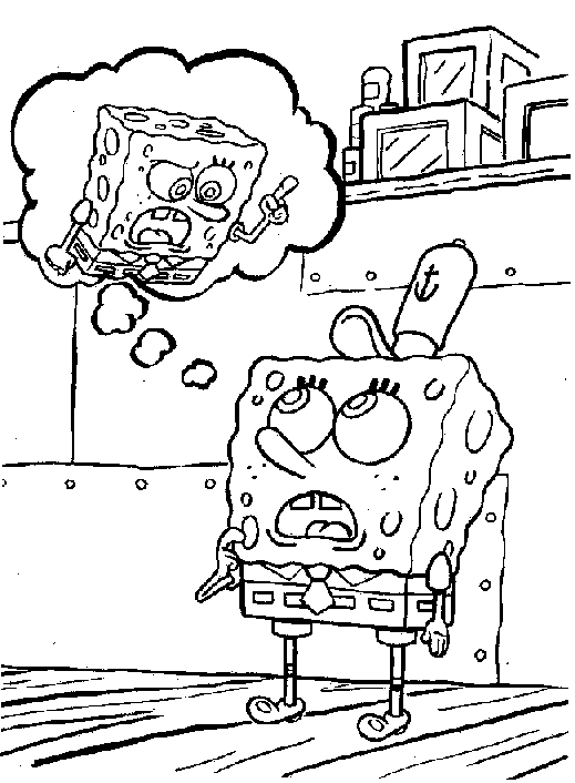 Página para colorir: bob esponja (desenhos animados) #33516 - Páginas para Colorir Imprimíveis Gratuitamente