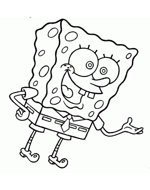 Página para colorir: bob esponja (desenhos animados) #33546 - Páginas para Colorir Imprimíveis Gratuitamente