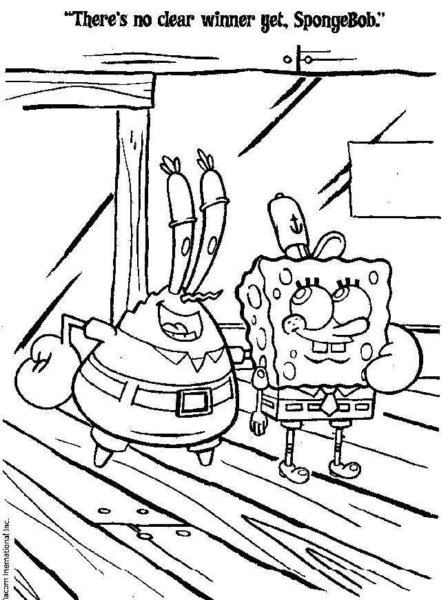 Página para colorir: bob esponja (desenhos animados) #33610 - Páginas para Colorir Imprimíveis Gratuitamente