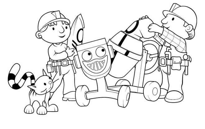 Página para colorir: Bob o construtor (desenhos animados) #33078 - Páginas para Colorir Imprimíveis Gratuitamente