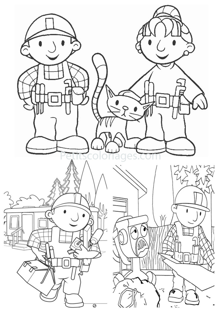 Página para colorir: Bob o construtor (desenhos animados) #33095 - Páginas para Colorir Imprimíveis Gratuitamente