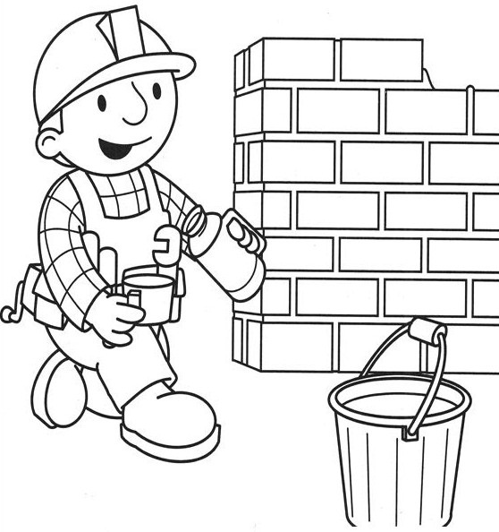 Página para colorir: Bob o construtor (desenhos animados) #33121 - Páginas para Colorir Imprimíveis Gratuitamente
