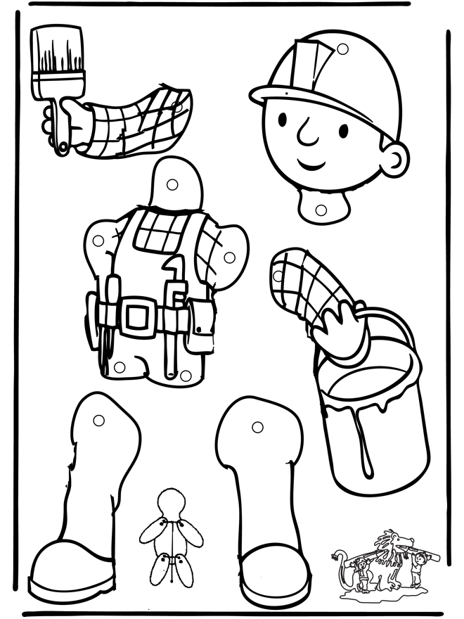 Página para colorir: Bob o construtor (desenhos animados) #33161 - Páginas para Colorir Imprimíveis Gratuitamente
