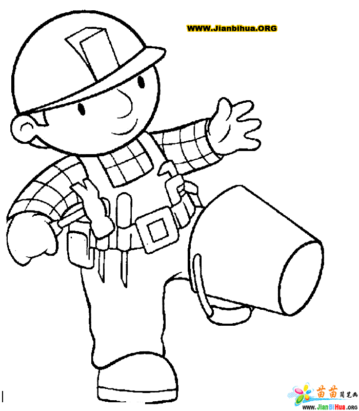 Página para colorir: Bob o construtor (desenhos animados) #33342 - Páginas para Colorir Imprimíveis Gratuitamente