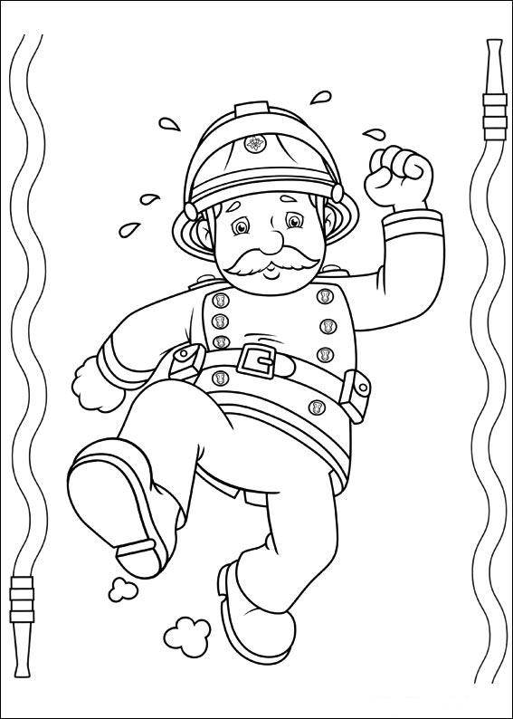 Página para colorir: Bombeiro Sam (desenhos animados) #39798 - Páginas para Colorir Imprimíveis Gratuitamente