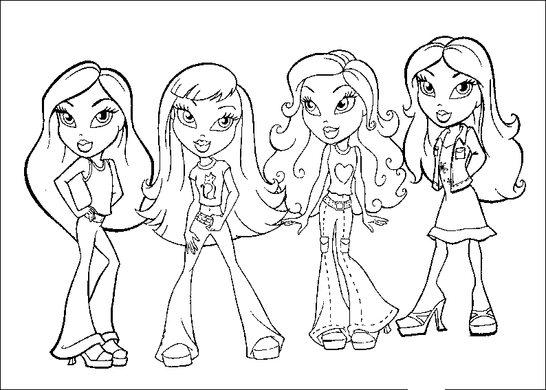 Página para colorir: Bratz (desenhos animados) #32399 - Páginas para Colorir Imprimíveis Gratuitamente