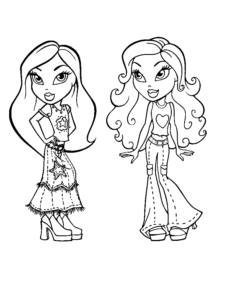 Página para colorir: Bratz (desenhos animados) #32419 - Páginas para Colorir Imprimíveis Gratuitamente