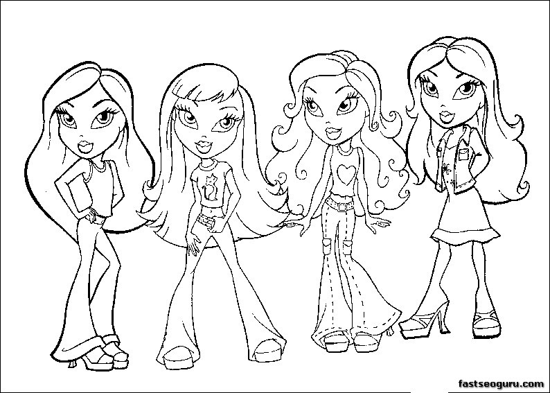 Página para colorir: Bratz (desenhos animados) #32568 - Páginas para Colorir Imprimíveis Gratuitamente