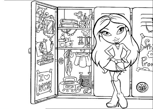 Página para colorir: Bratz (desenhos animados) #32742 - Páginas para Colorir Imprimíveis Gratuitamente