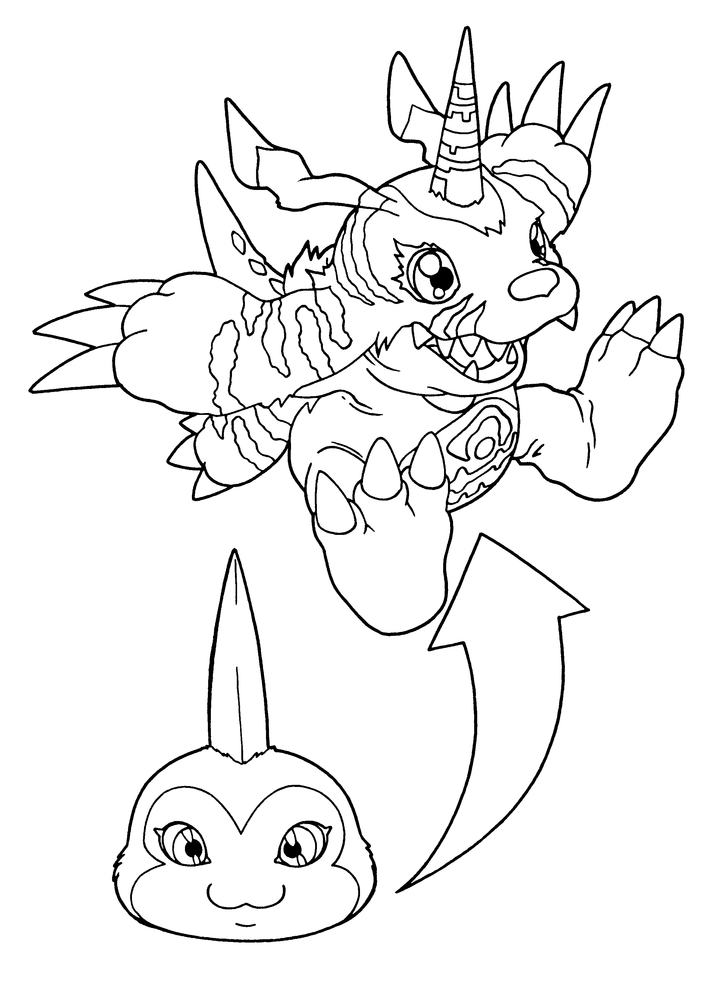 Página para colorir: Digimon (desenhos animados) #51524 - Páginas para Colorir Imprimíveis Gratuitamente