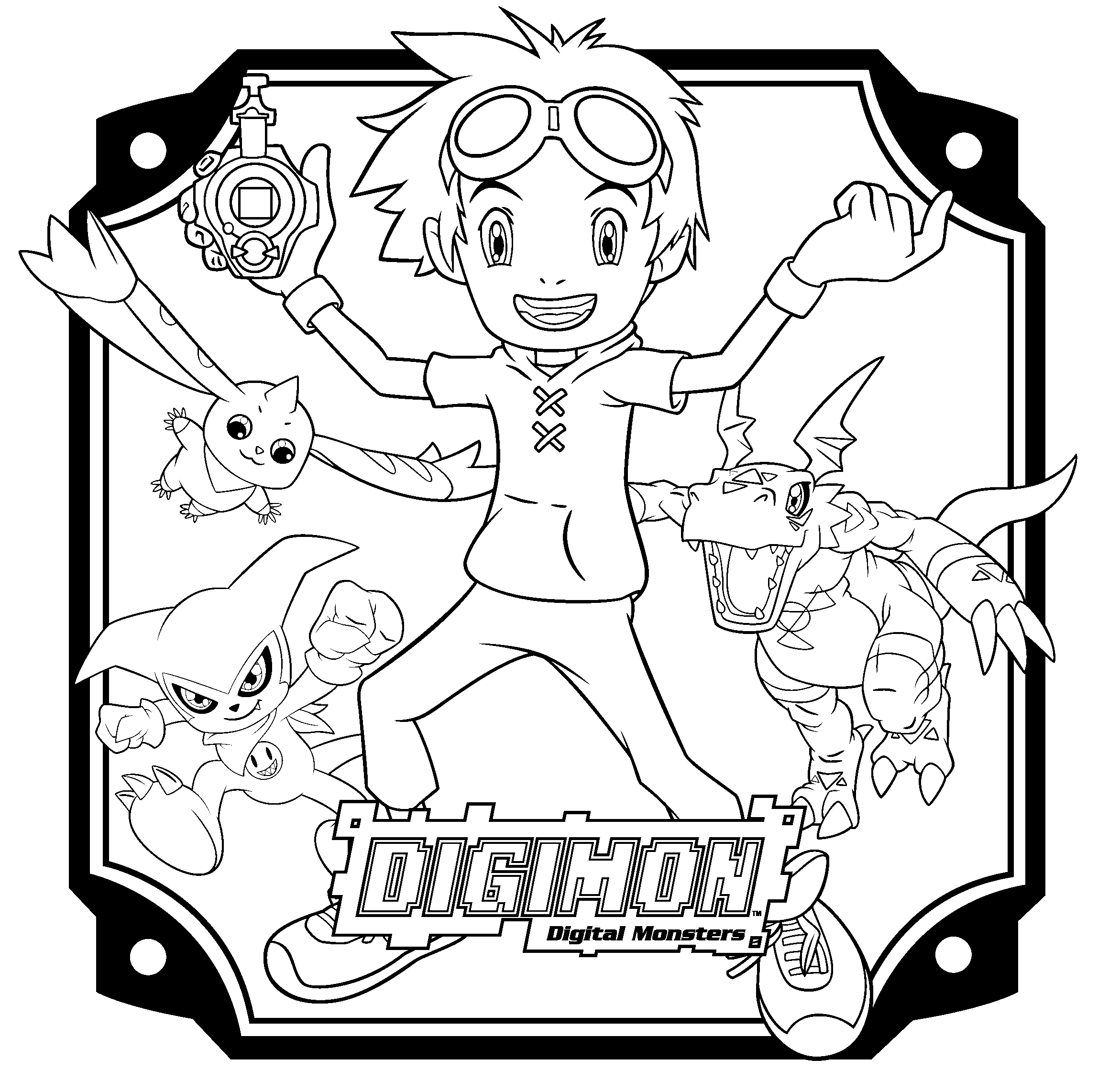 Página para colorir: Digimon (desenhos animados) #51591 - Páginas para Colorir Imprimíveis Gratuitamente