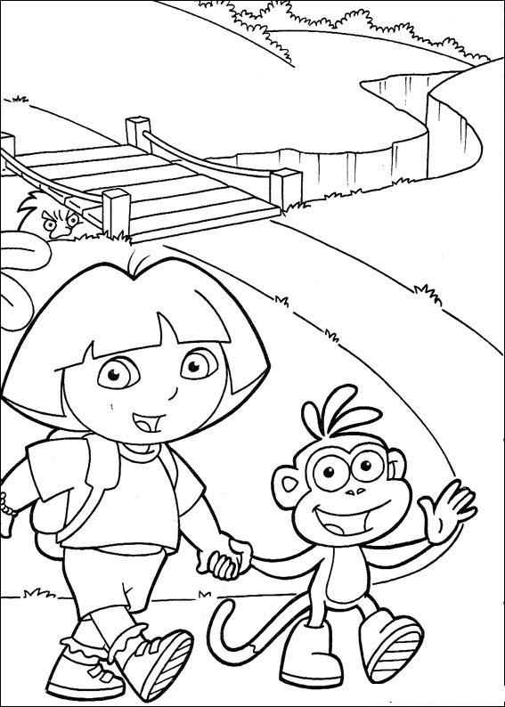 Página para colorir: Dora a Aventureira (desenhos animados) #29715 - Páginas para Colorir Imprimíveis Gratuitamente