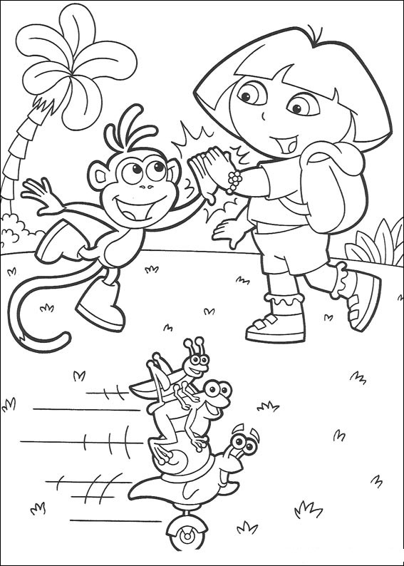 Página para colorir: Dora a Aventureira (desenhos animados) #29726 - Páginas para Colorir Imprimíveis Gratuitamente