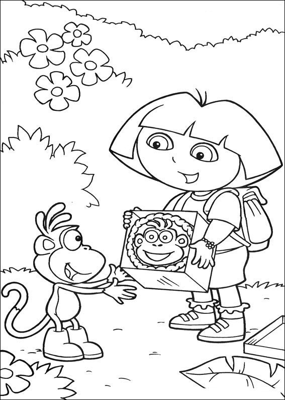 Página para colorir: Dora a Aventureira (desenhos animados) #29732 - Páginas para Colorir Imprimíveis Gratuitamente