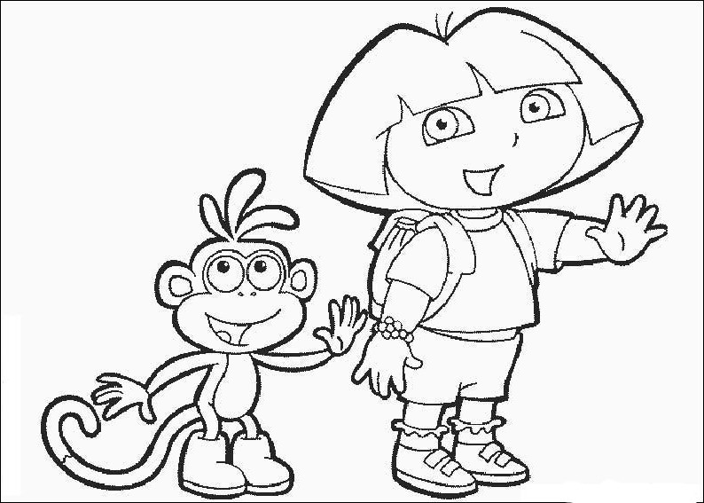 Página para colorir: Dora a Aventureira (desenhos animados) #29733 - Páginas para Colorir Imprimíveis Gratuitamente