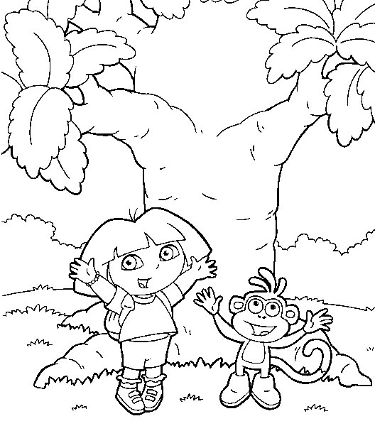 Página para colorir: Dora a Aventureira (desenhos animados) #29754 - Páginas para Colorir Imprimíveis Gratuitamente