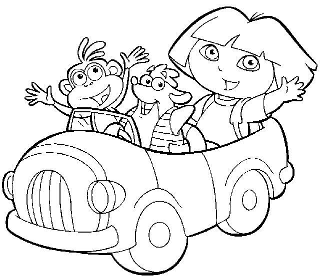 Página para colorir: Dora a Aventureira (desenhos animados) #29765 - Páginas para Colorir Imprimíveis Gratuitamente