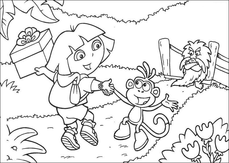 Página para colorir: Dora a Aventureira (desenhos animados) #29774 - Páginas para Colorir Imprimíveis Gratuitamente