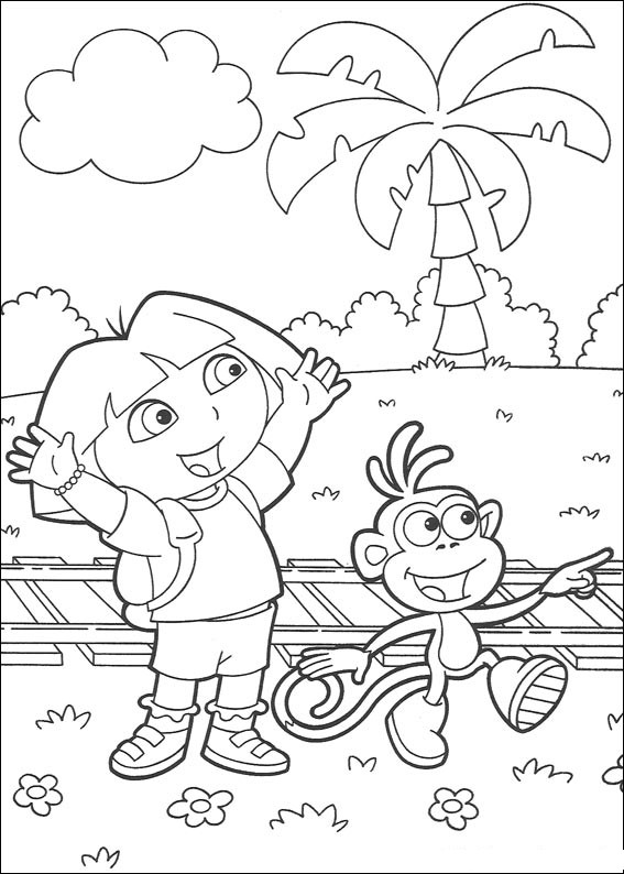 Página para colorir: Dora a Aventureira (desenhos animados) #29796 - Páginas para Colorir Imprimíveis Gratuitamente